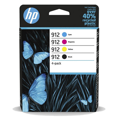 

Картридж струйный HP 912 (6ZC74AE), голубой/пурпурный/желтый/черный, оригинальный, ресурс 315 страниц для OJ 8013/OJ 8015/OJ Pro 8023, 912