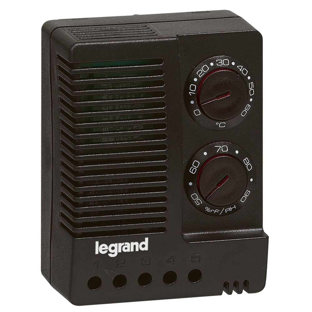 

Гигротермостат Legrand, IP20, черный (035312)
