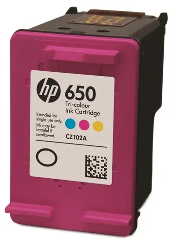Картридж HP 650 (CZ102AE), голубой/пурпурный/желтый