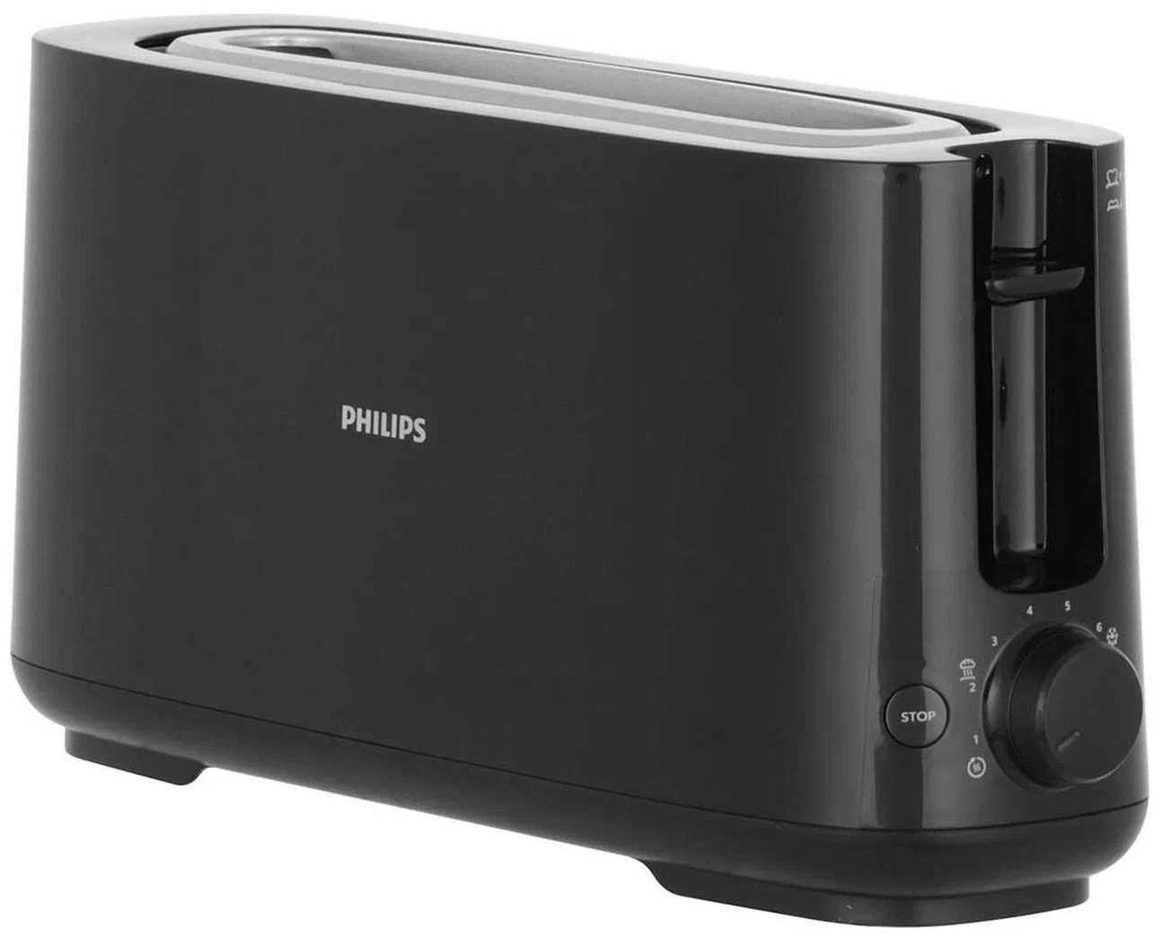 

Тостер Philips HD2590/90 1.03 кВт, подогрев, размораживание, черный (HD2590/90), HD2590/90