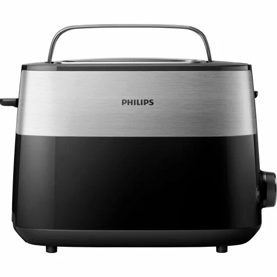 Тостер Philips HD2517/90 830 Вт, подогрев, размораживание, нержавеющая сталь/черный (HD2517/90), цвет нержавеющая сталь/черный HD2517/90 HD2517/90 - фото 1