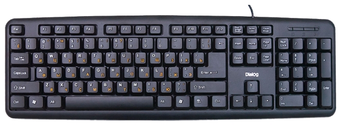 

Клавиатура проводная Dialog KS-020BU Black USB, KS-020BU Black USB