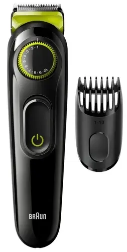 

Триммер Braun BT3323, насадок 1, черный/зеленый (BT3323), BT3323