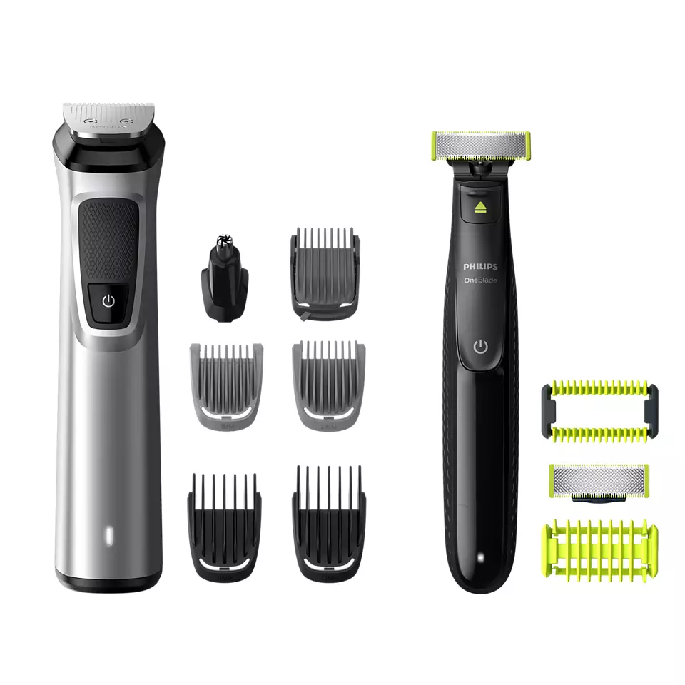 

Триммер Philips Series 9000 MG9710/90, режимов 1, насадок 12, серый/черный (MG9710/90), MG9710/90
