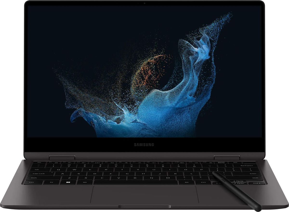 

Ноутбук SAMSUNG Galaxy Book 2 360 13.3" AMOLED 1920x1080 Touch, Intel Core i7 1255U 1.7 ГГц, 16Gb RAM, 512Gb SSD, W11, темно-серый (NP730QED-KA1IN), Windows 11 Home (англ.)