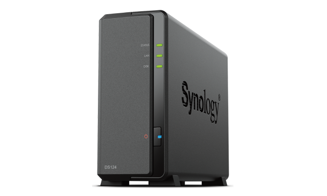 Сетевой накопитель (NAS) Synology DiskStation DS124, слоты 1x2.5"/3.5" SATA3 (DS124)