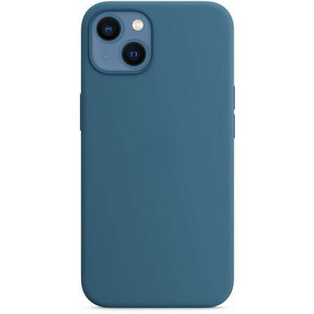 

Силиконовый чехол с микрофиброй Red Line MagSafe для смартфона Apple iPhone 14 Plus, силикон/микрофибра, Blue Jay (УТ000032606)