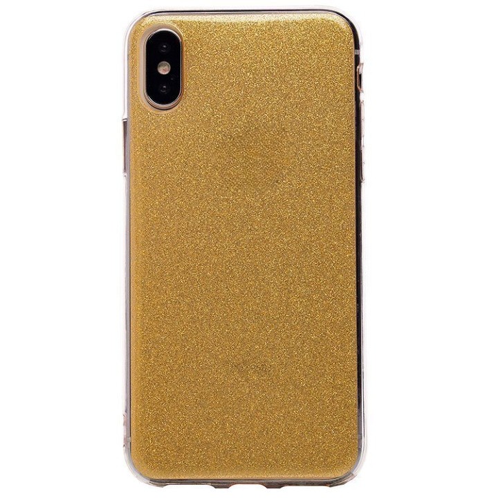 Чехол-накладка Glamour для смартфона Apple iPhone X/XS, силикон, золотистый (77948)