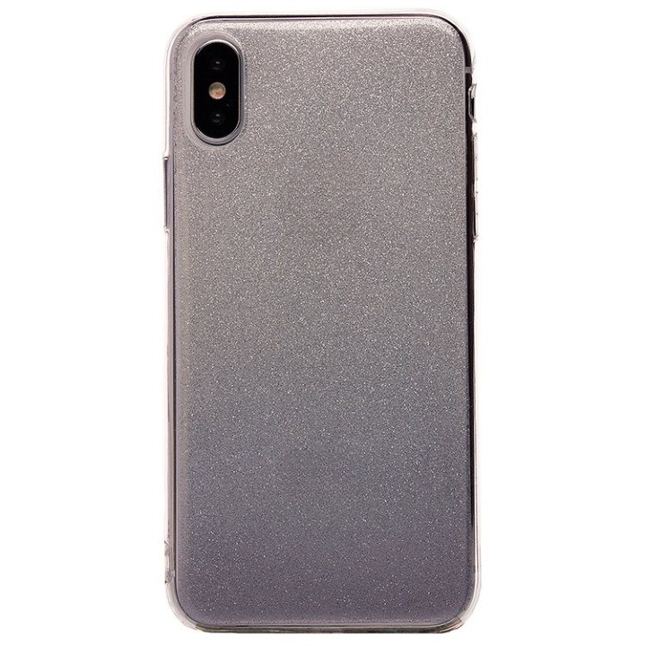 Чехол-накладка Glamour для смартфона Apple iPhone X/XS, силикон, серебристый (77951)