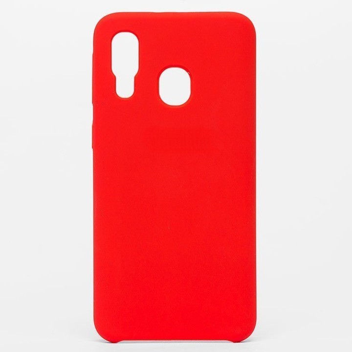Чехол-накладка ORG для смартфона Samsung SM-A405 Galaxy A40, soft-touch, красный