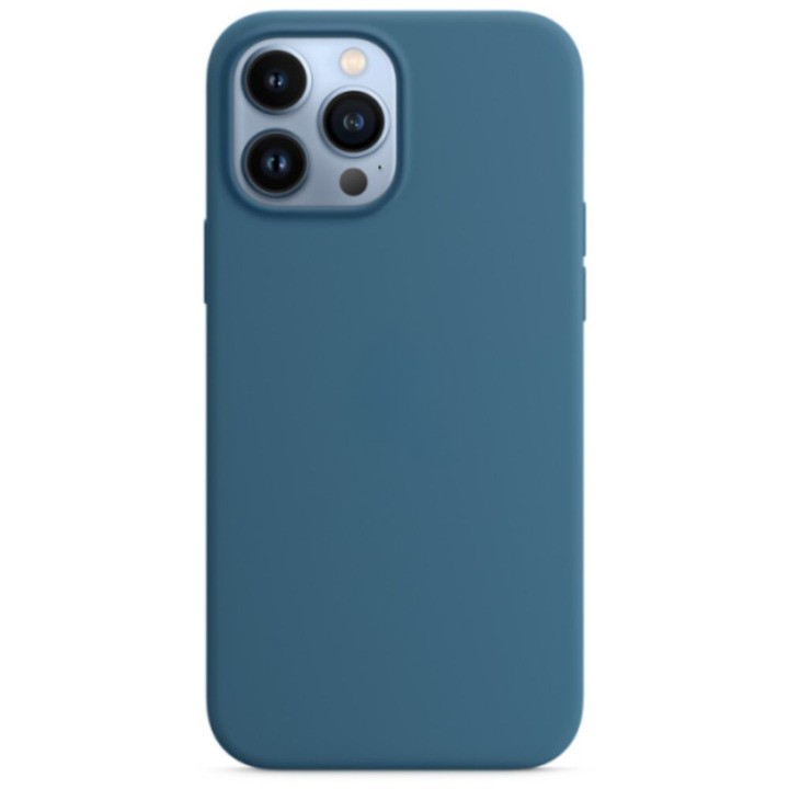Силиконовый чехол с микрофиброй Red Line MagSafe для смартфона Apple iPhone 14 Pro Max, силикон, микрофибра, Blue Jay (УТ000032608) - фото 1