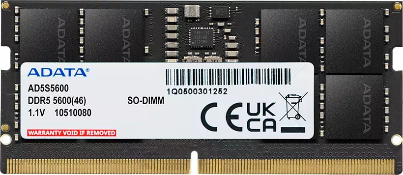 Память DDR5 SODIMM 32Gb, 5600MHz ADATA (AD5S560032G-S)