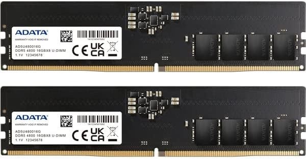 

Комплект памяти DDR5 DIMM 32Gb (2x16Gb), 4800MHz, CL40, 1.1V, ADATA (AD5U480016G-DT) Retail, AD5U480016G-DT