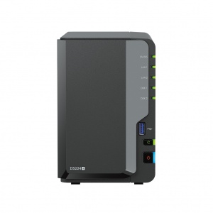 Сетевой накопитель (NAS) Synology DiskStation DS224+, слоты 2x2.5"/3.5" SATA3 (DS224+)