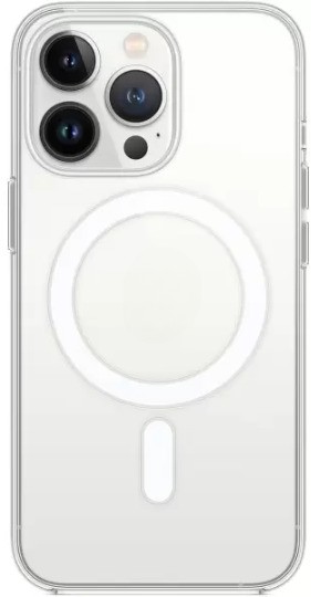 Чехол-накладка Clear Case для смартфона Apple iPhone 13 Pro, силикон, прозрачный (886715)