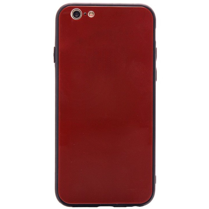 Чехол-накладка NXE Glass Azur stone series для смартфона Apple iPhone 6 Plus/6S Plus, красный