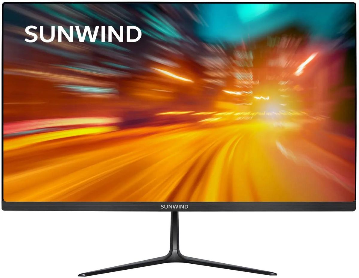 

Монитор 21.5" Sunwind SUN-M22BA102 VA, 1920x1080 (16:9), 220кд/м2, 5 мс, 178°/178°, VGA, HDMI, черный (SUN-M22BA102), SUN-M22BA102