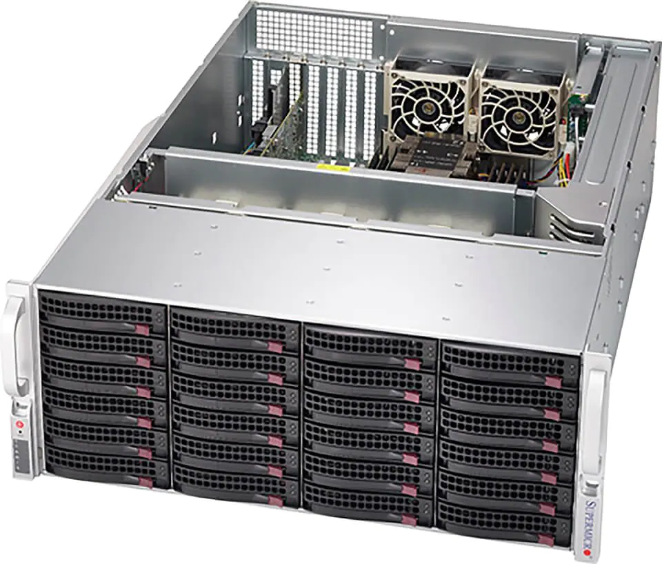

Серверная платформа SuperMicro SSG-640P-E1CR24H, 2xSocket4189, 16xDDR4, 24x3.5 HDD HS, 1xM.2-PCI-E, 2x10GLAN, IPMI, Redundant 2x1600 Вт, 4U (SSG-640P-E1CR24H), SSG-640P-E1CR24H