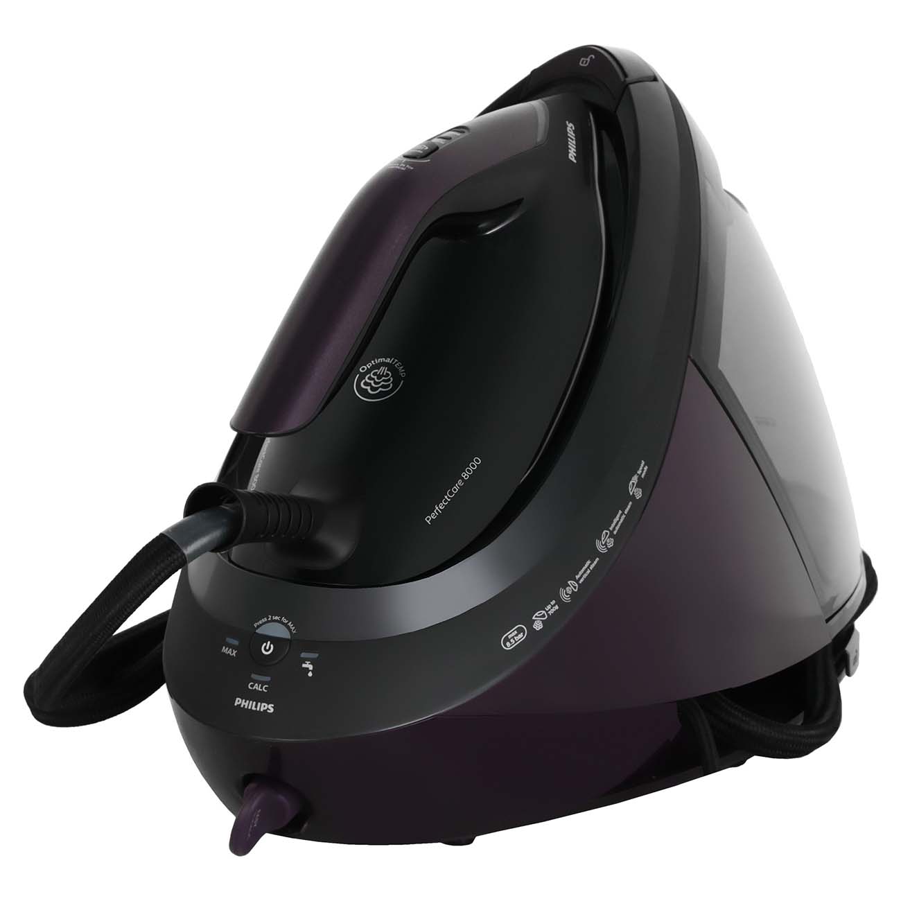 

Парогенератор Philips PerfectCare 8000 Series PSG8160/30 2.7 кВт, фиолетовый/черный ( PSG8160/30), PSG8160/30
