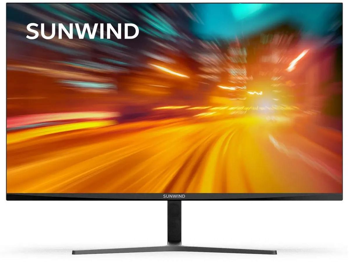 

Монитор 23.8" Sunwind SUN-M24BA103 IPS, 1920x1080 (16:9), 250кд/м2, 5 мс, 178°/178°, VGA, HDMI, DisplayPort, черный (SUN-M24BA103), SUN-M24BA103