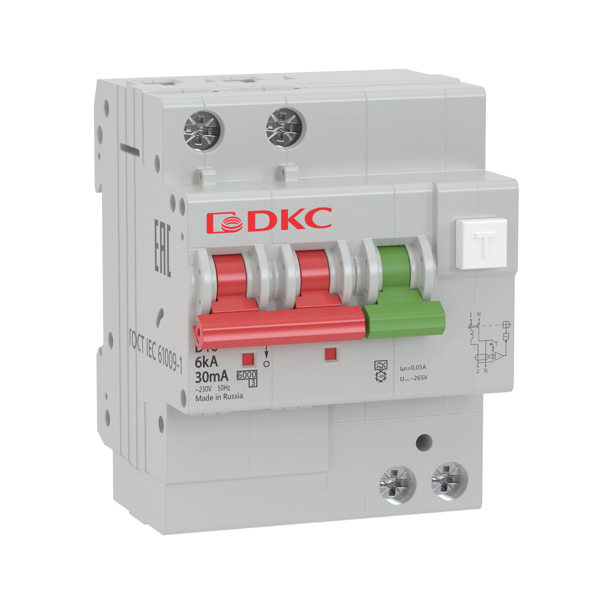 

Выключатель автоматический DKC MDV63-22C10-A YON 1P+N 10А C 6кА (MDV63-22C10-A), MDV63-22C10-A