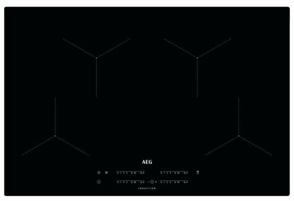Индукционная варочная панель AEG IKB84431IB, 4 конфорки, черный (IKB84431IB)