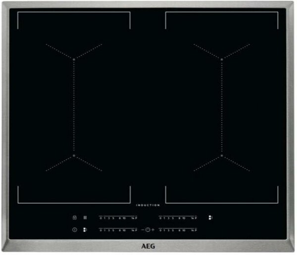 

Индукционная варочная панель AEG IKE64450XB, 4 конфорки, черный (IKE64450XB), Черная, IKE64450XB