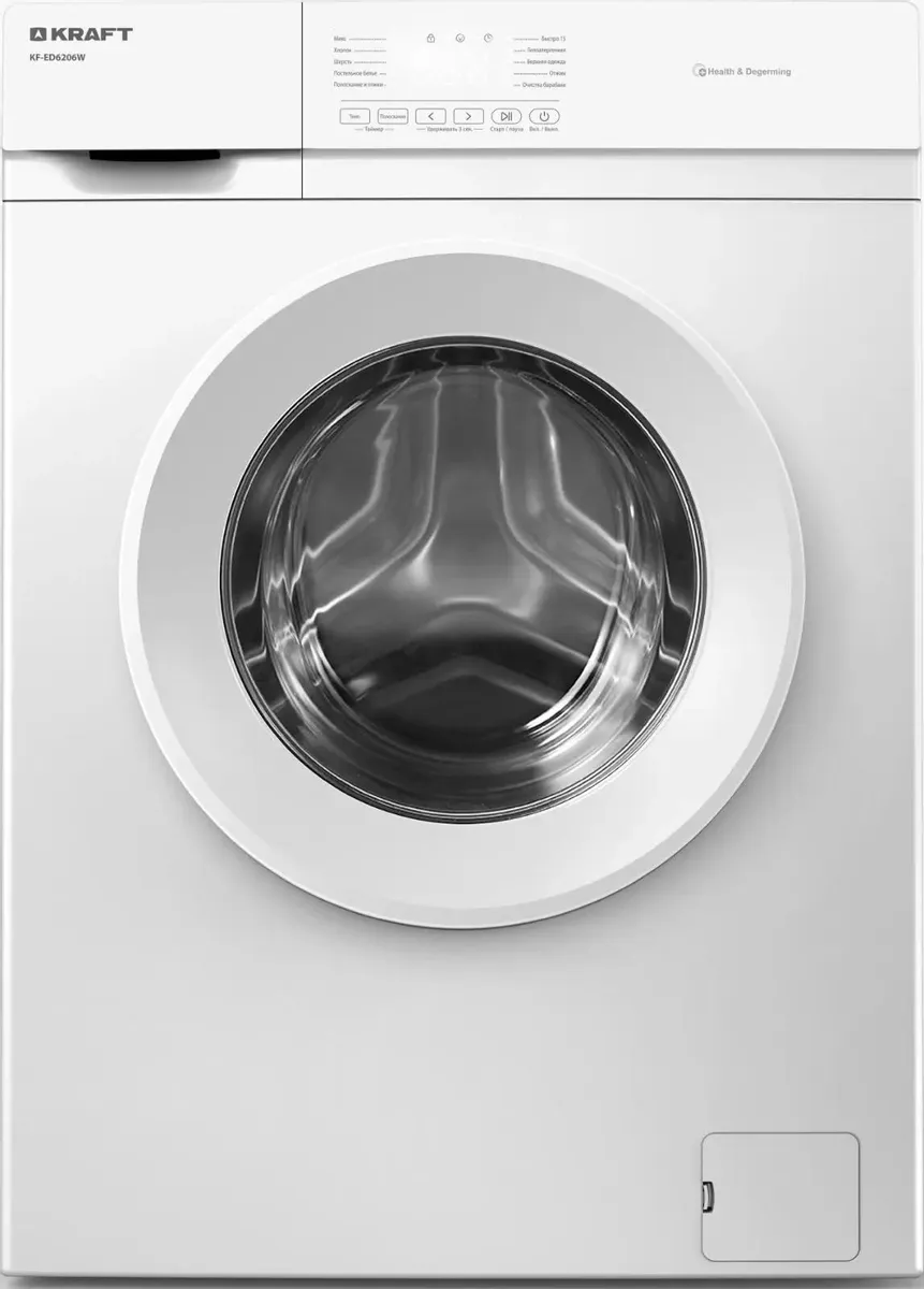 

Стиральная машина KRAFT KF-ED6206W, 6 кг, 1000 об/мин, белый (KF-ED6206W), KF-ED6206W