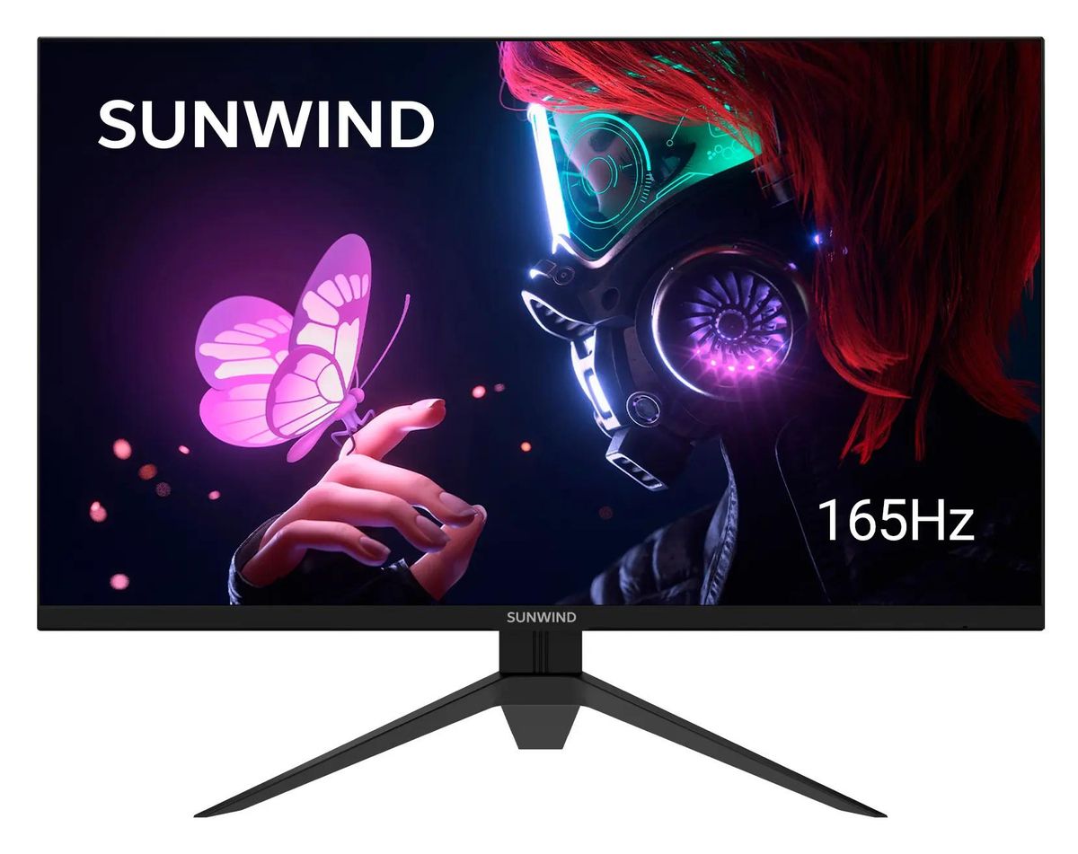 

Монитор 27" Sunwind SUN-M27BG130 VA, 2560x1440 (16:9), 300кд/м2, 165 Гц, 3 мс, 178°/178°, HDMI, DisplayPort, черный (SUN-M27BG130), SUN-M27BG130