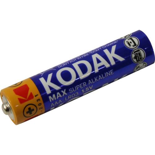 Батарея Kodak Max Super Alkaline,AAA (LR03), 1.5V, 1 шт