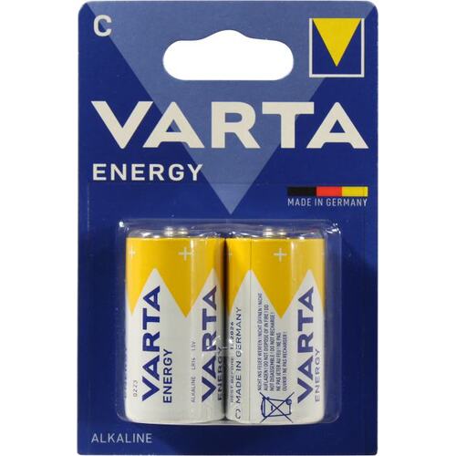 Батарея Varta Energy,C (R14/LR14), 1.5V, 2 шт