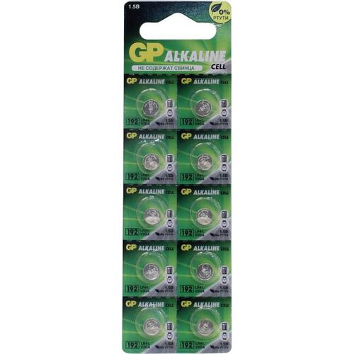 Батарея GP Alkaline Cell,AG3/LR736/LR41/392A/192, 1.5V, 10 шт