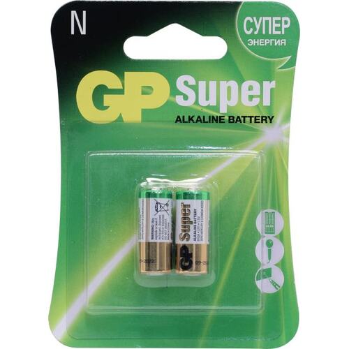 Батарея GP Super Alkaline,N (910A/LR1), 1.5V, 2 шт