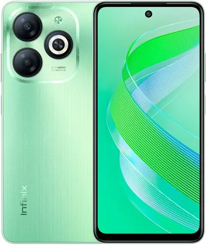 

Смартфон Infinix SMART 8, 6.56" 720x1612 IPS, Unisoc Tiger T606, 3Gb RAM, 64Gb, 3G/4G, Wi-Fi, BT, 2xCam, 2-Sim, 5000 мА⋅ч, USB Type-C, Android 13, зеленый (10047428), SMART 8