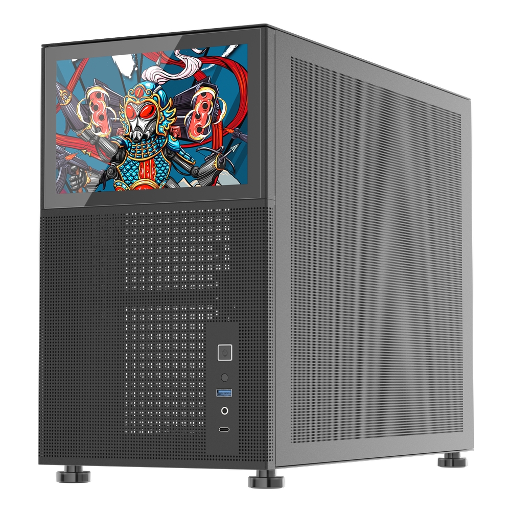 

Корпус 1STPLAYER MIKU Mi6 EV, mATX, Mini-Tower, USB 3.0, USB Type-C, черный, без БП (Mi6-EV-BK), MIKU Mi6 EV