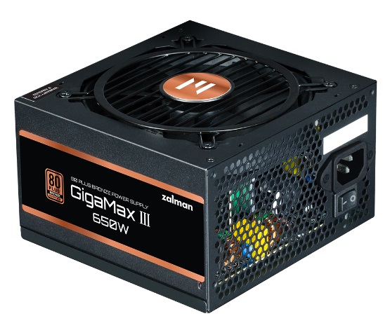 

Блок питания 650 Вт ATX Zalman Gigamax III, 120 мм, 80 Plus Bronze, Retail (ZM650-GV3), Gigamax III