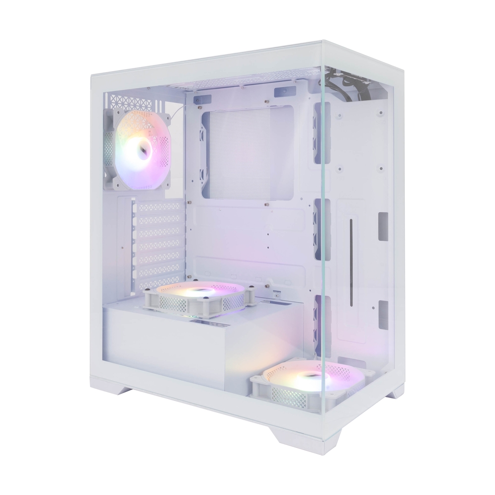 

Корпус 1STPLAYER MIKU Mi7, ATX, Midi-Tower, USB 3.0, RGB подсветка, белый, без БП (Mi7-WH-2F1R-W-1F1-W), MIKU Mi7