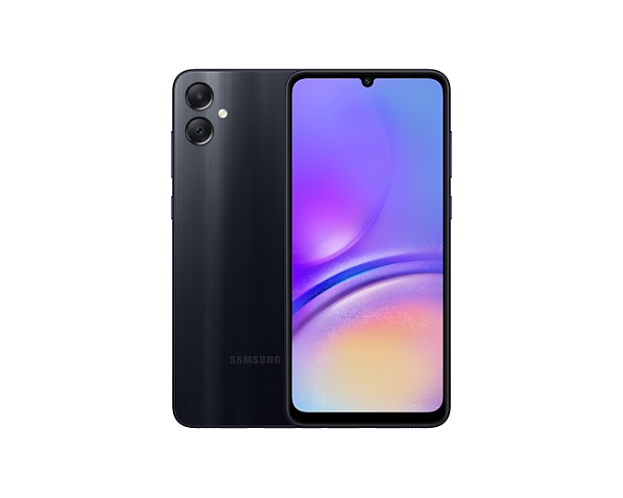 

Смартфон Samsung Galaxy A05, 6.7" 1600x720 PLS, MediaTek Helio G85, 4Gb RAM, 128Gb, 3G/4G, NFC, Wi-Fi, BT, 2xCam, 2-Nano-SIM, 5000 мА⋅ч, USB Type-C, Android 13, черный (SM-A055FZKGMEA), Galaxy A05