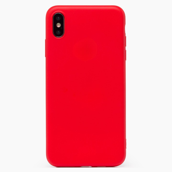 

Чехол-накладка ORG Full Soft Touch для смартфона Apple iPhone XS Max, силикон, красный (115092)