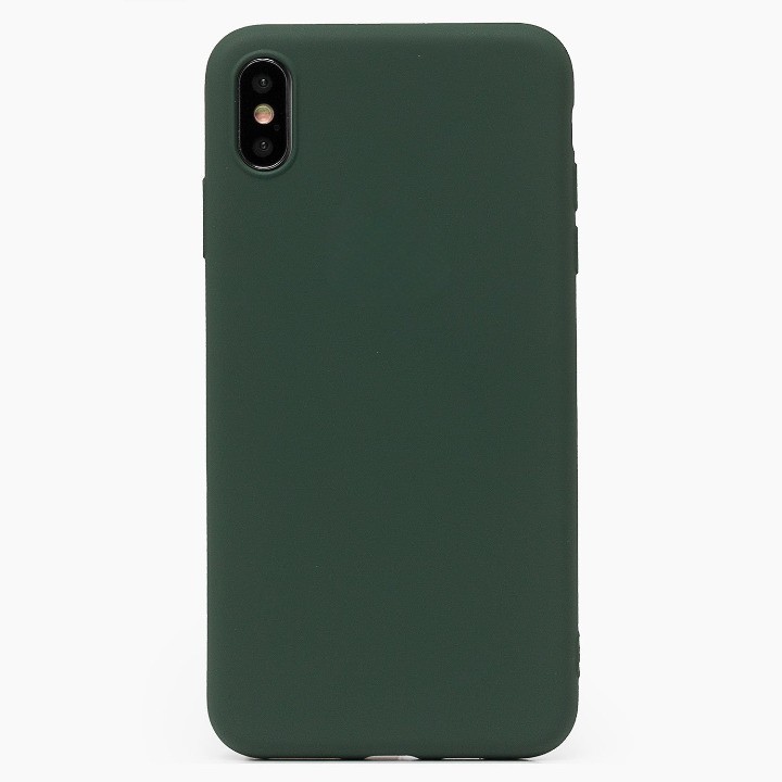

Чехол-накладка ORG Full Soft Touch для смартфона Apple iPhone XS Max, силикон, темно-зеленый (115086)