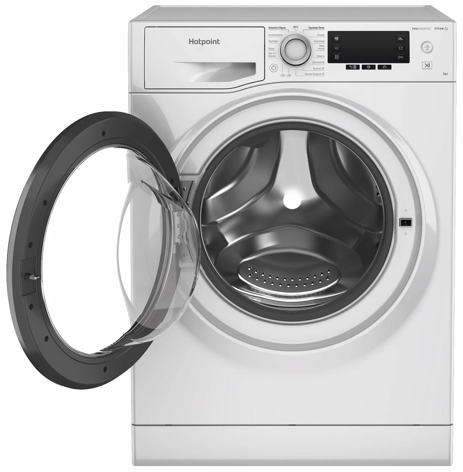 Стиральная машина HOTPOINT NSD 6239 S VE RU, 6 кг, 1200 об/мин, 1243582  купить в Томске в интернет-магазине e2e4