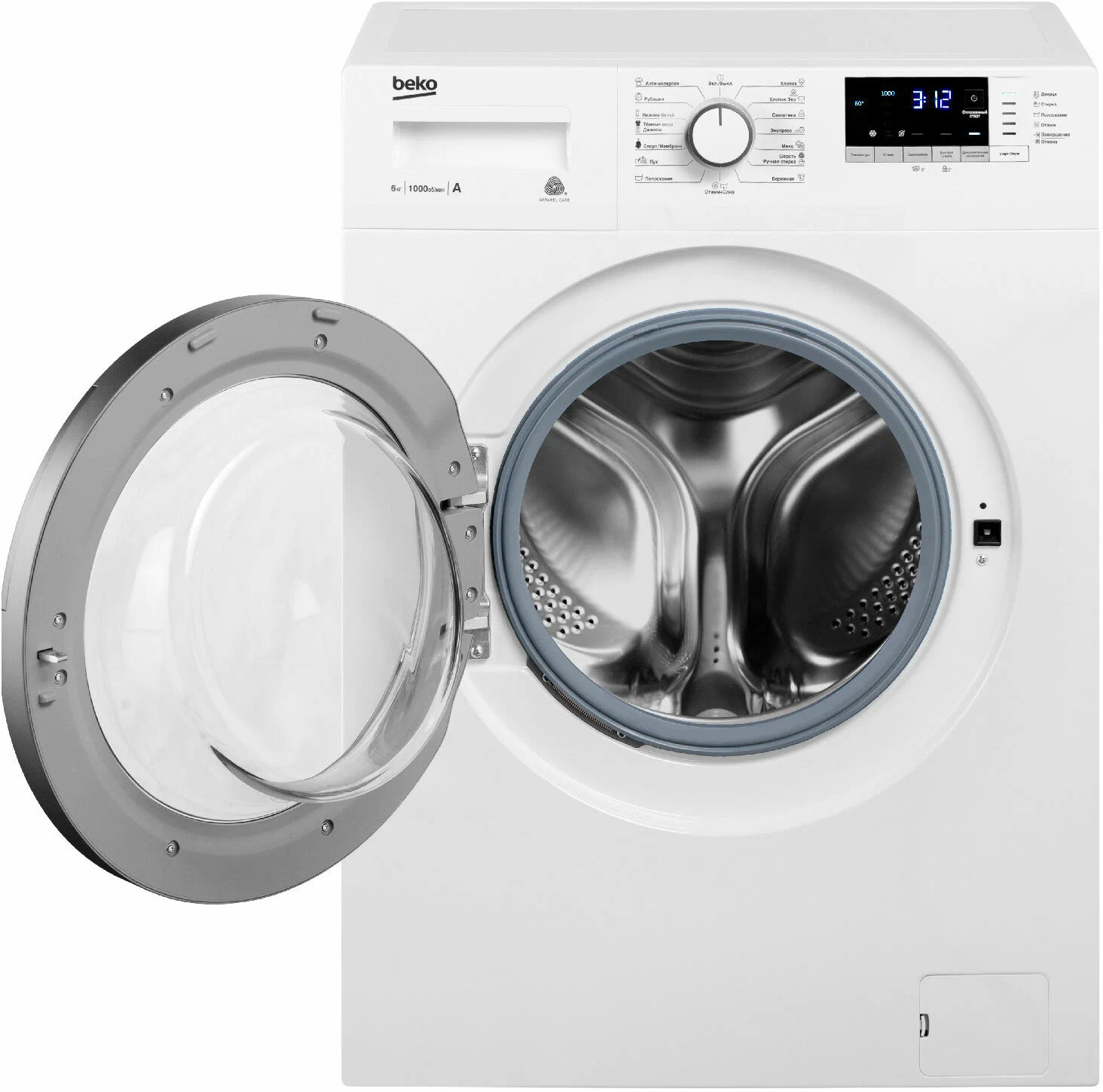 Стиральная машина Beko WRE6512BWW, 6 кг, 1000 об/мин