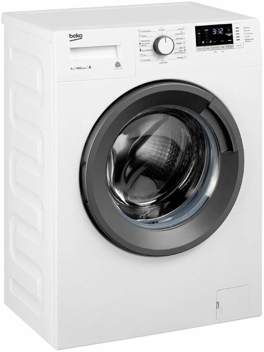 Стиральная машина Beko WRE6512BWW, 6 кг, 1000 об/мин, 1243587 купить в  Барнауле в интернет-магазине e2e4