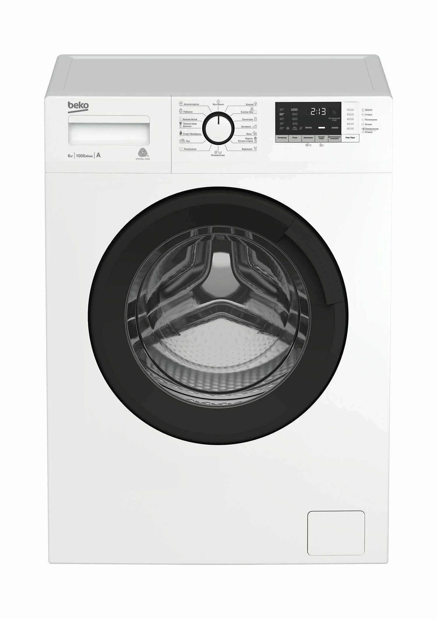 Стиральная машина Beko WRE6512BWW, 6 кг, 1000 об/мин, 1243587 купить в  Барнауле в интернет-магазине e2e4