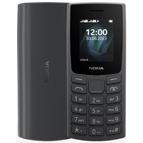 

Мобильный телефон Nokia 105 TA-1569 SS, 1.8" 160x128 TFT, BT, 1-Sim, 1000 мА·ч, micro-USB, темно-серый/черный (1GF019EPA2C03), 105 TA-1569 SS