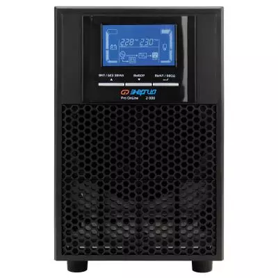 

ИБП Энергия Pro OnLine 2000 230В-48В Tower, 1000 В·А, 800 Вт, EURO, розеток - 2, USB, черный (Е0201-0072) (без аккумуляторов), 2000 230В-48В Tower