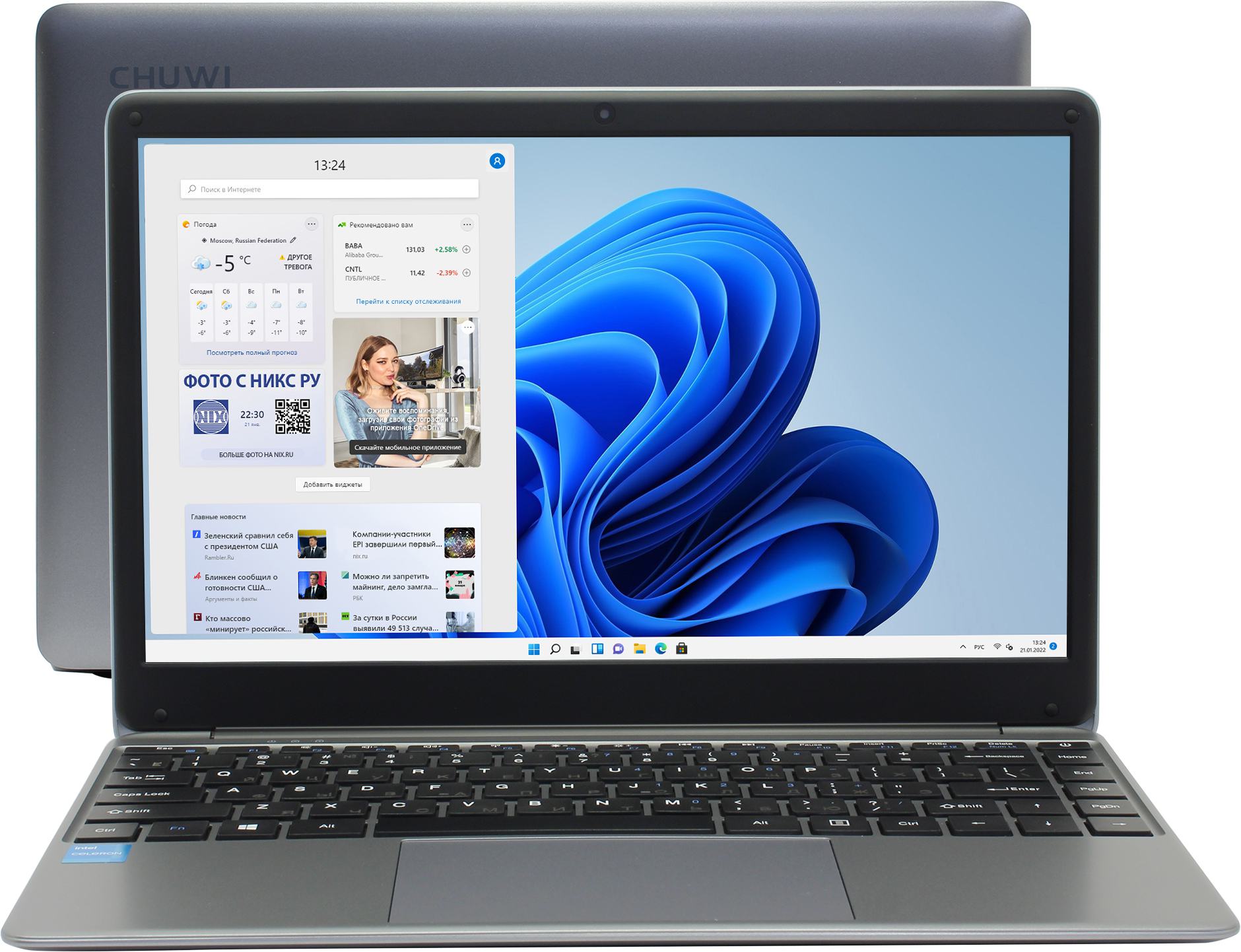 

Ноутбук CHUWI HeroBook Pro 14.1" IPS 1920x1080, Intel Celeron N4020 1.1 ГГц, 8Gb RAM, 256Gb SSD, W11, серый (CWI514-CN8E2E1HDMXX)