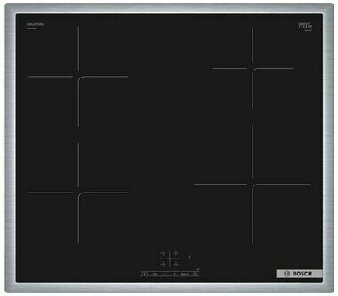 Электрическая варочная панель Bosch PUE64KBB5E, 4 конфорки, черный (PUE64KBB5E), цвет черная