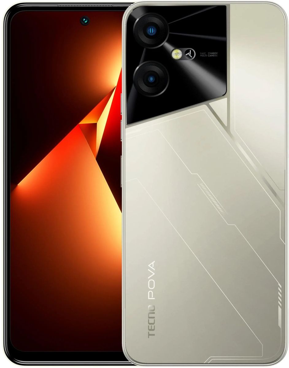 

Смартфон Tecno POVA Neo 3, 6.82" 720x1640 IPS, MediaTek Helio G85, 4Gb RAM, 128Gb, 3G/4G, NFC, Wi-Fi, BT, 2xCam, 2-Sim, 7000 мА⋅ч, USB Type-C, Android 13, золотистый (TCN-LH6N.128.AMGO), POVA Neo 3