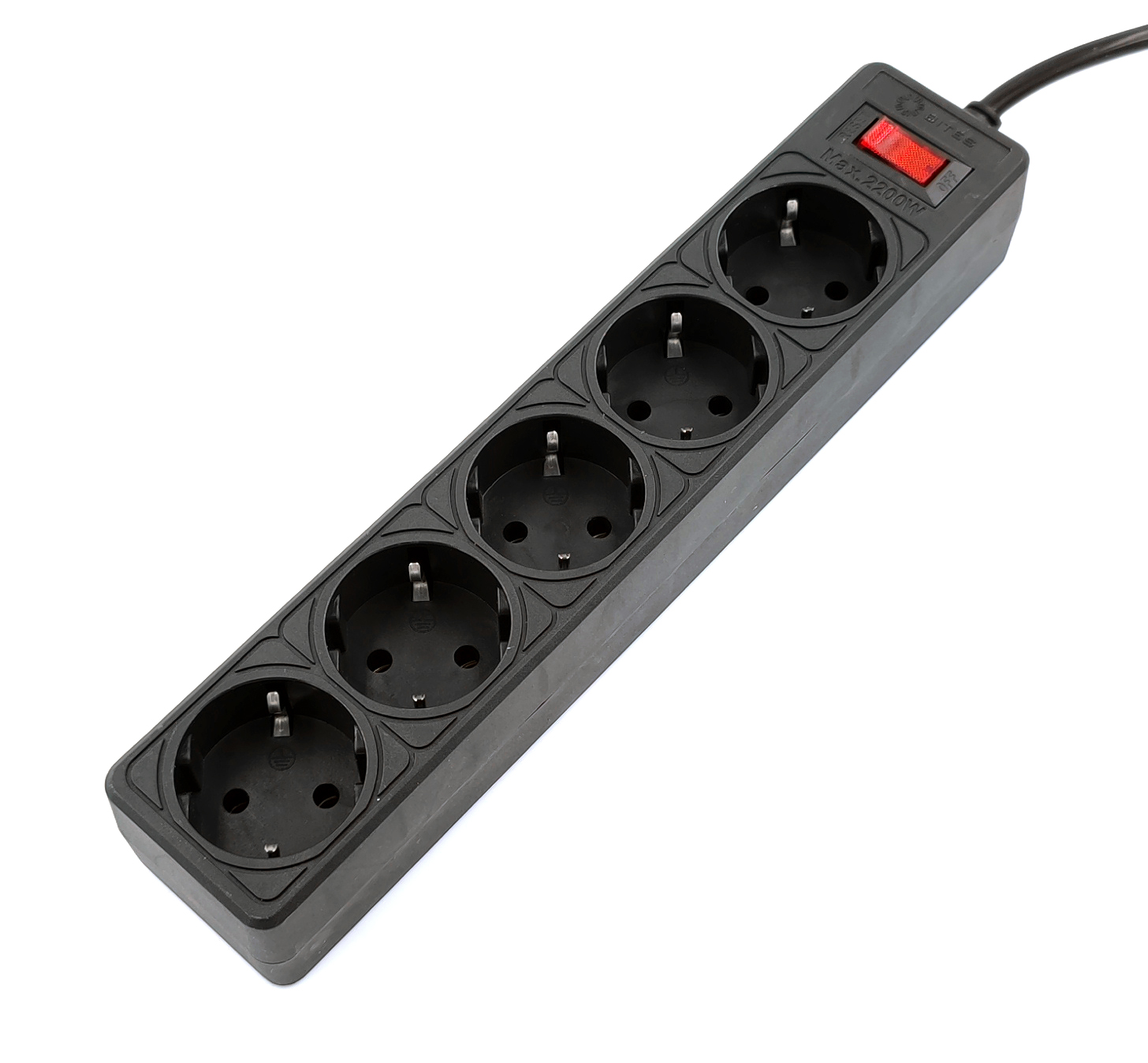 

Сетевой фильтр 5bites GARDA SP5B-518, 5-розеток, 1.8 м, черный, GARDA SP5B-518